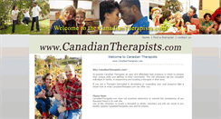 Desktop Screenshot of canadiantherapists.com