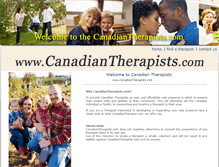 Tablet Screenshot of canadiantherapists.com